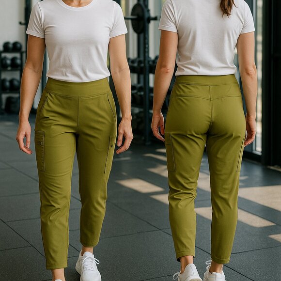 Athleta Women’s Olive PowerLift Workout Pants Size 16 - Picture 1 of 11